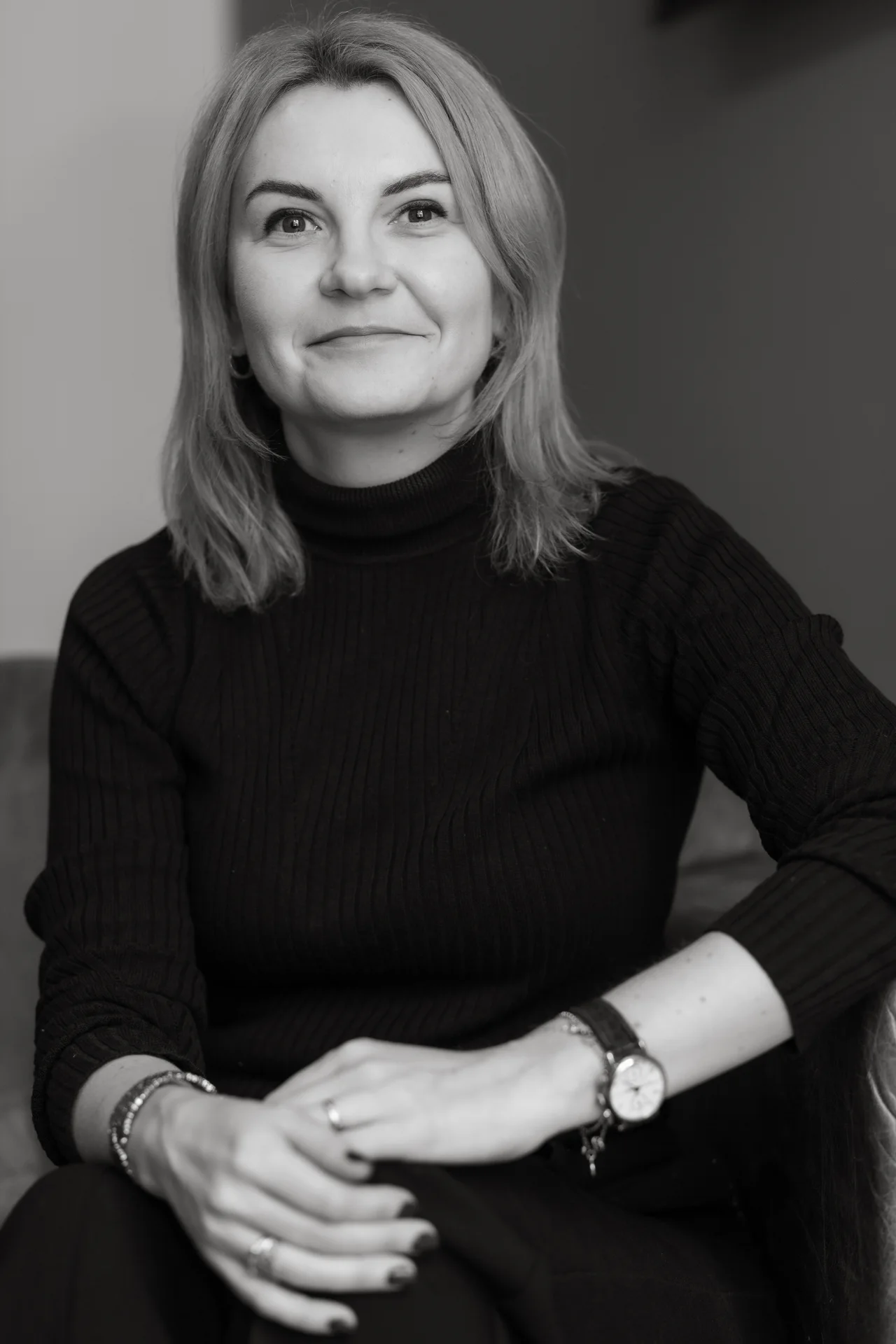 Retrato de Olga Kulebiakina, fundadora de Mamba Creative Lab